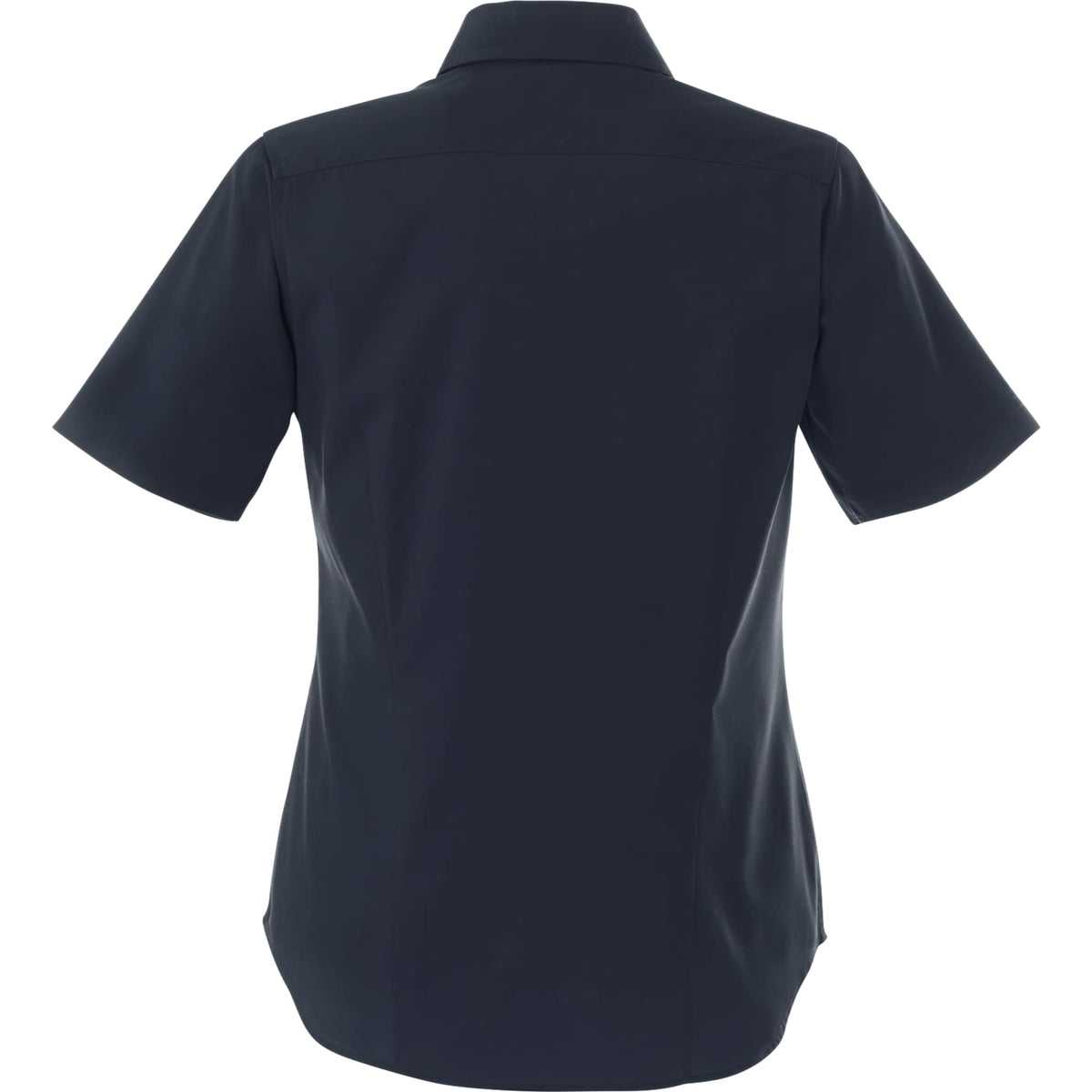 Stirling Short Sleeve Work Shirt in Poly Cotton Twill for Women Transfer - Navy - Back Flat