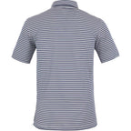 STITCH Atlantic Stripe Jersey Polo for Men Embroidery - Stitch Navy - Back