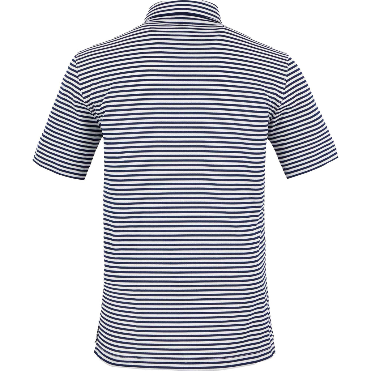 STITCH Atlantic Stripe Jersey Polo for Men Embroidery - Stitch Navy - Back