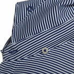 STITCH Atlantic Stripe Jersey Polo for Men Embroidery - Stitch Navy - Detail
