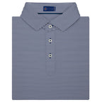 STITCH Atlantic Stripe Jersey Polo for Men Embroidery - Stitch Navy - Front 2