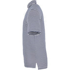 STITCH Atlantic Stripe Jersey Polo for Men Embroidery - Stitch Navy - Left Side