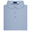 STITCH Club Stripe Pique Polo for Men Embroidery - Bluebell - Front