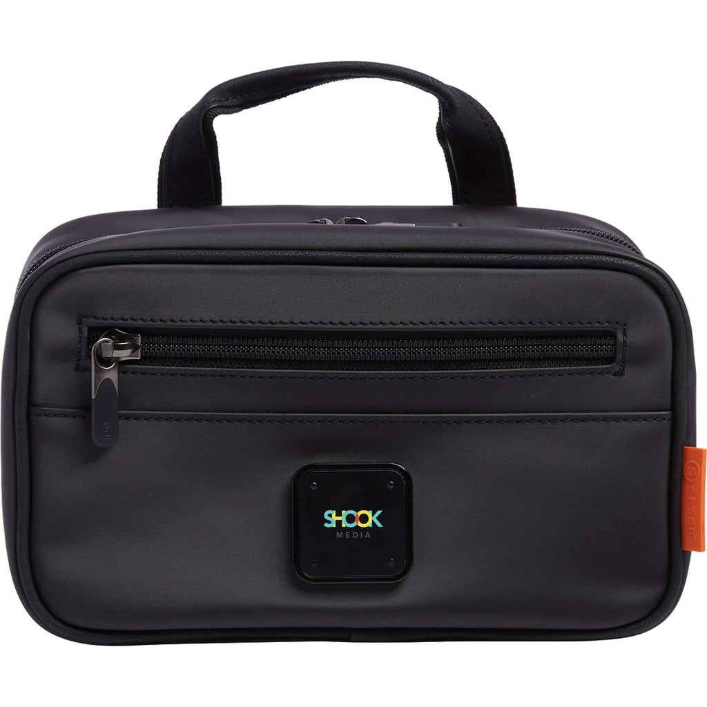 STITCH Hanging Dopp Kit, Water Resistant Full Color - Onyx - Front