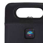 STITCH Insulated Wine Tote for Two Bottles Full Color - Onyx - Front Detail