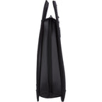 STITCH Insulated Wine Tote for Two Bottles Full Color - Onyx - Left Side