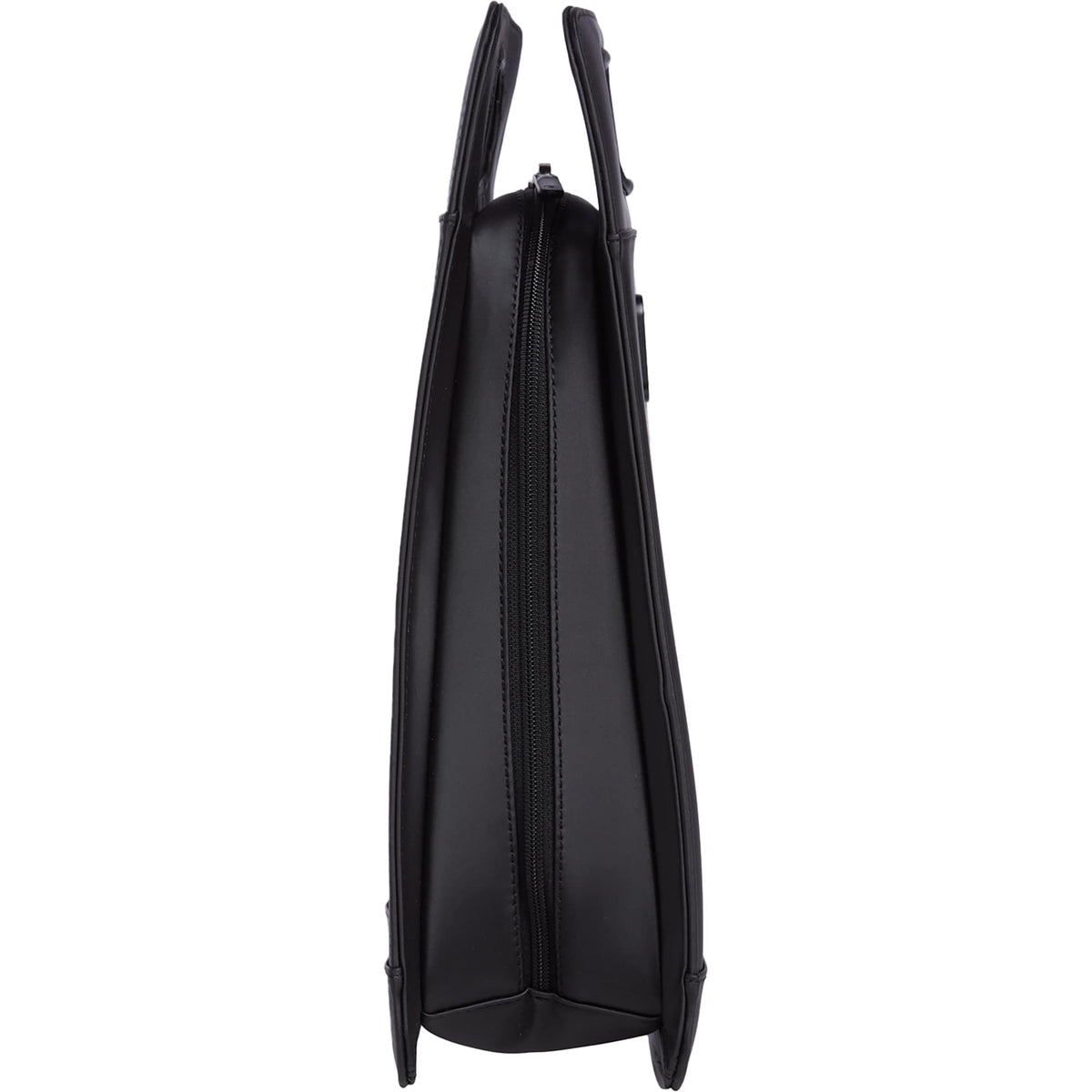 STITCH Insulated Wine Tote for Two Bottles Full Color - Onyx - Left Side