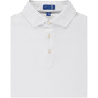 STITCH Solid Pique Golf Polo for Men Transfer - White - Front
