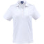 Stitch Solid Pique Polo for Women Embroidery - White - Front