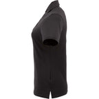 Stitch Solid Pique Polo for Women Transfer - Black - Left Side