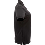 Stitch Solid Pique Polo for Women Transfer - Black - Right Side