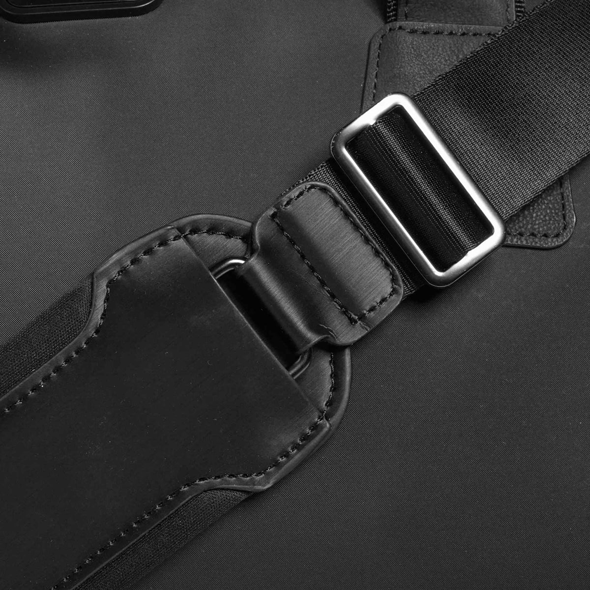 STITCH Ultimate Convertible Garment Duffel Bag Embroidery - Onyx - Right Angle Detail 2