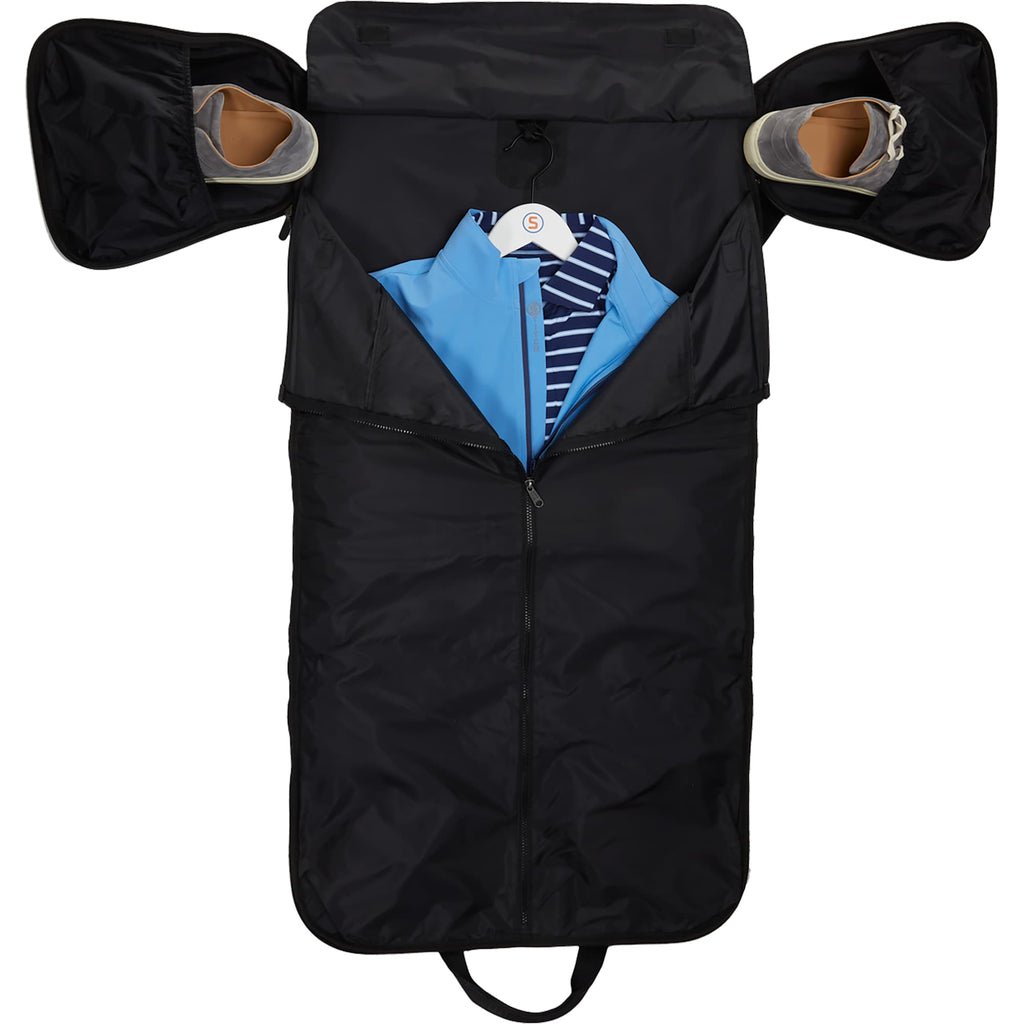 STITCH Ultimate Convertible Garment Duffel Bag Full Color - Onyx - Front Open