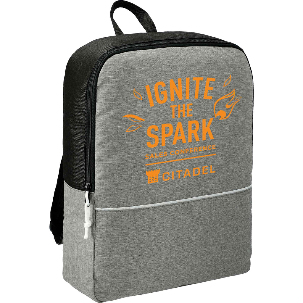 Stone Non-Woven Backpack with Padded Straps - Graphite - Right Angle