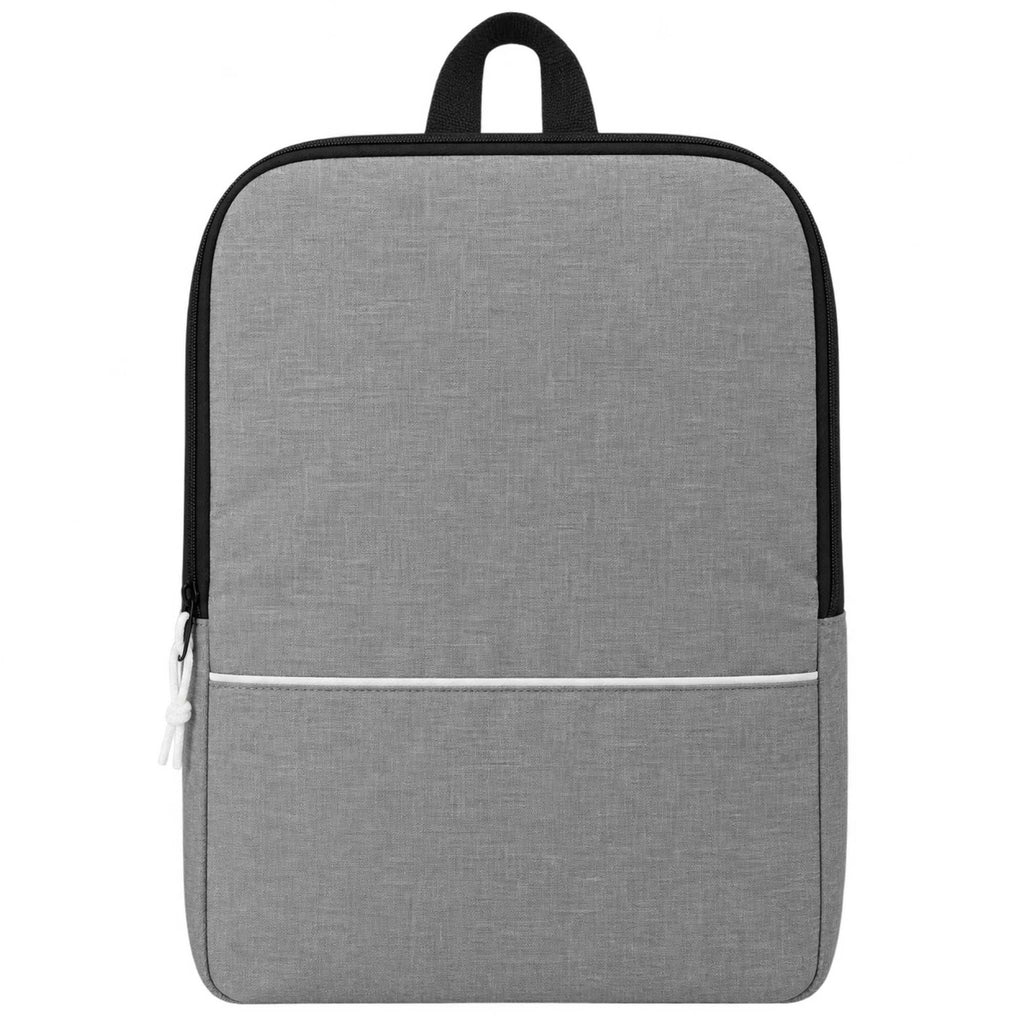 Stone Non-Woven Backpack with Padded Straps - Graphite - Straight