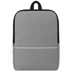Stone Non-Woven Backpack with Padded Straps - Graphite - Straight