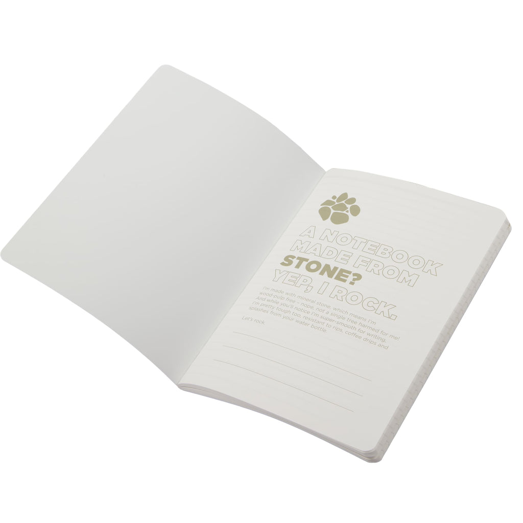 Stone Paper Field Notebook, 5 x 7 Inches - Black - Detail