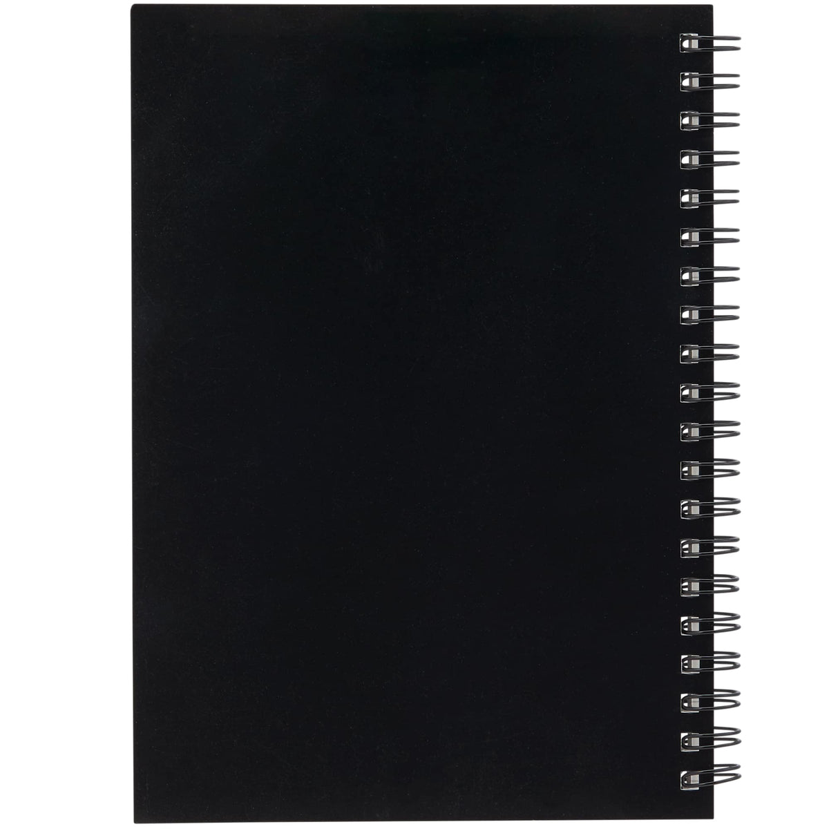 Stone Paper Spiral Notebook, 5 x 7 Inches - Black - Back