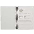 Stone Paper Spiral Notebook, 5 x 7 Inches - Black - Front 2