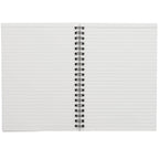 Stone Paper Spiral Notebook, 5 x 7 Inches - Black - Front 3