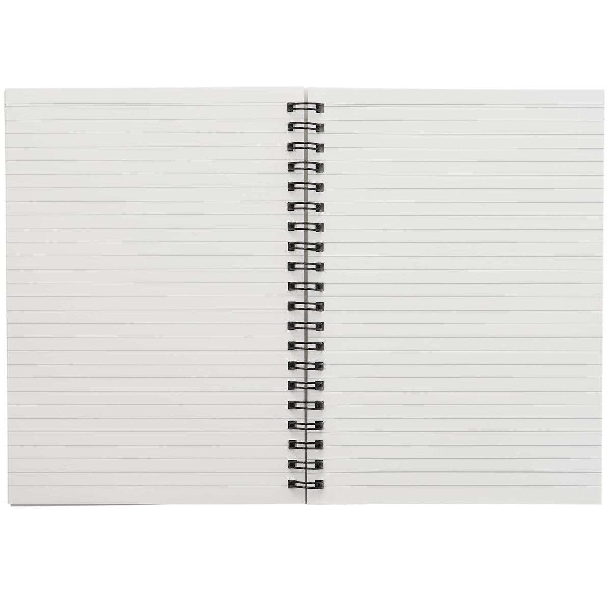 Stone Paper Spiral Notebook, 5 x 7 Inches - Black - Front 3