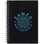 Stone Paper Spiral Notebook, 5 x 7 Inches - Black - Front