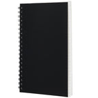 Stone Paper Spiral Notebook, 5 x 7 Inches - Black - Left Angle 2