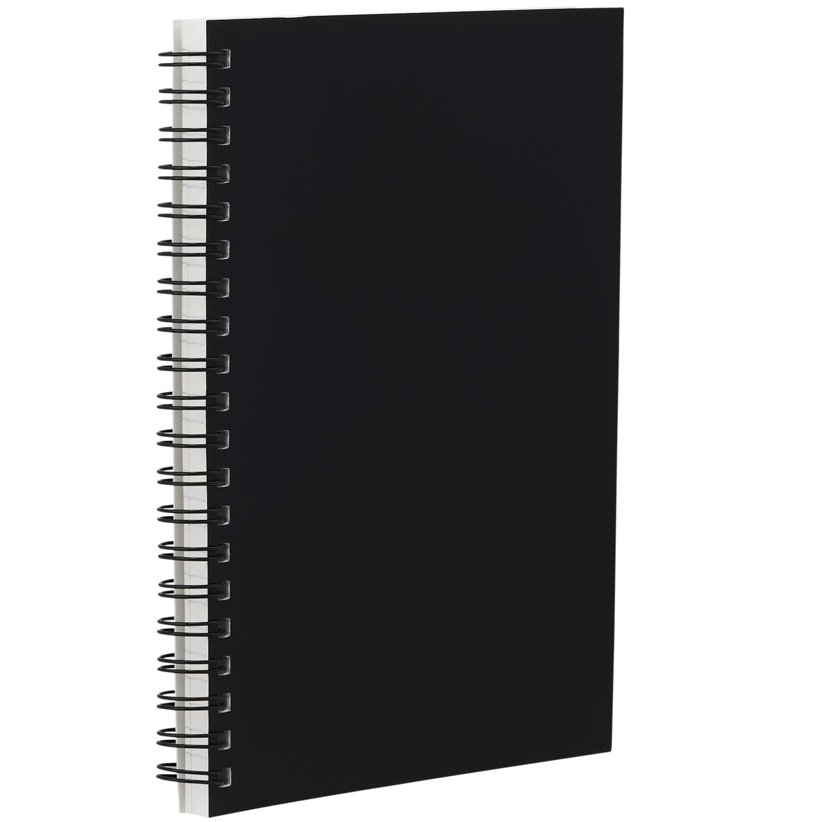 Stone Paper Spiral Notebook, 5 x 7 Inches - Black - Right Angle 2