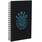 Stone Paper Spiral Notebook, 5 x 7 Inches - Black - Right Angle