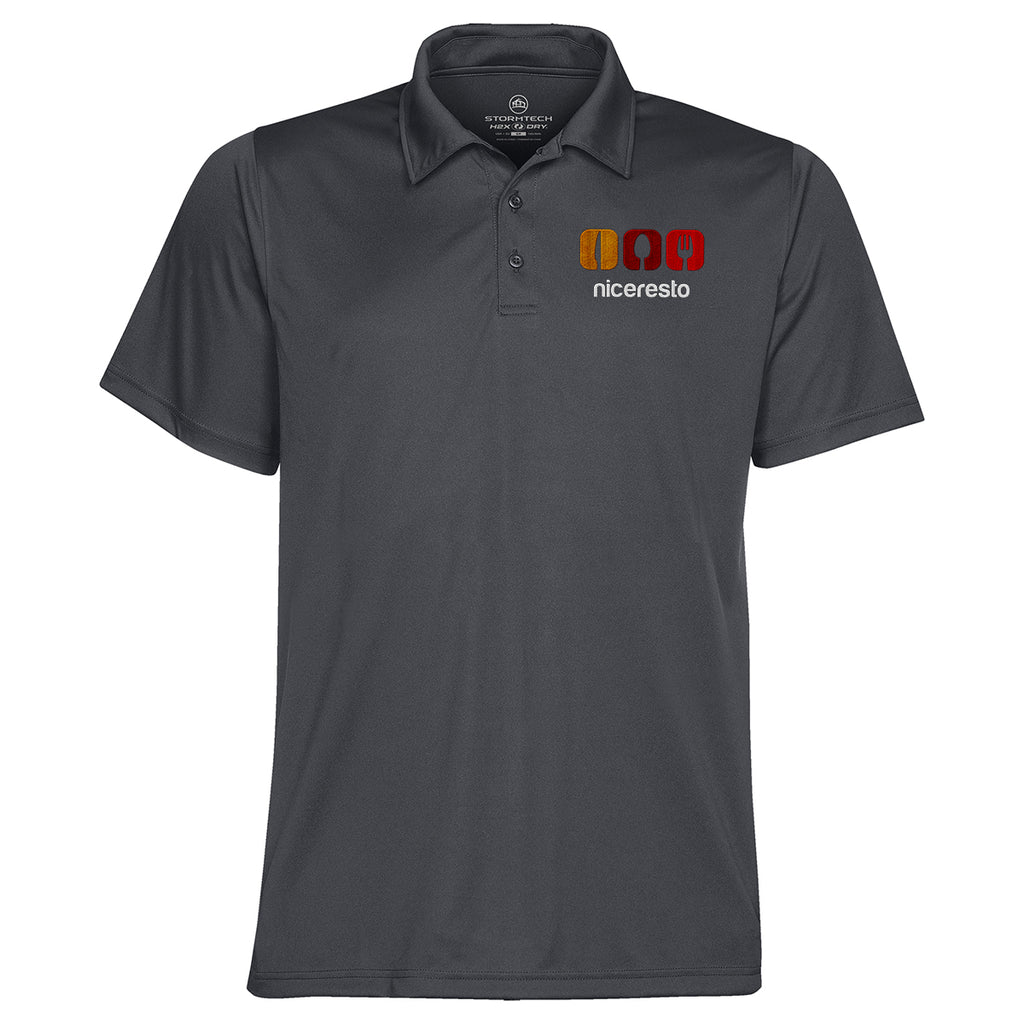 Stormtech Apollo H2XDry Polo for Men - Graphite - Embroidery