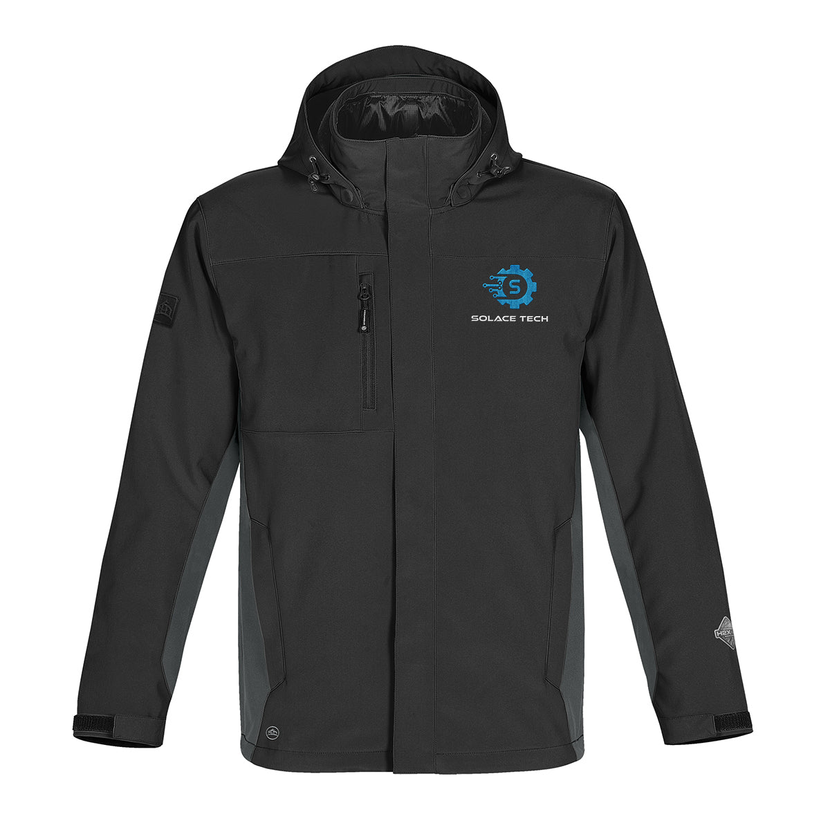 Stormtech Atmosphere System Jacket for Men, Three-Way - Black/Granite - Embroidery