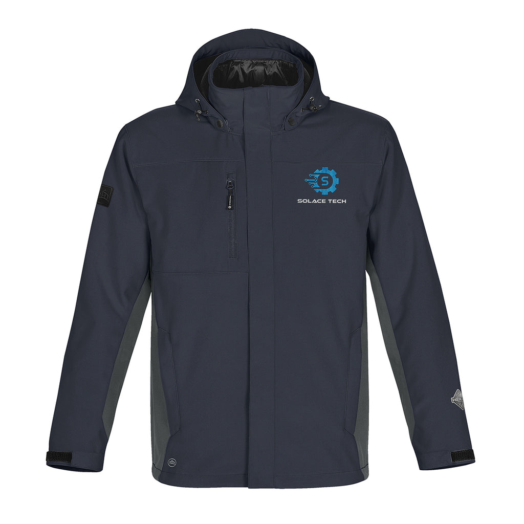 Stormtech Atmosphere System Jacket for Men, Three-Way - Navy/Granite - Embroidery