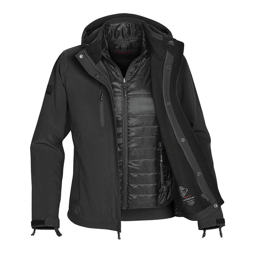 Stormtech Atmosphere System Jacket for Women, Three-Way - Black/Granite - GRANITE_OPEN