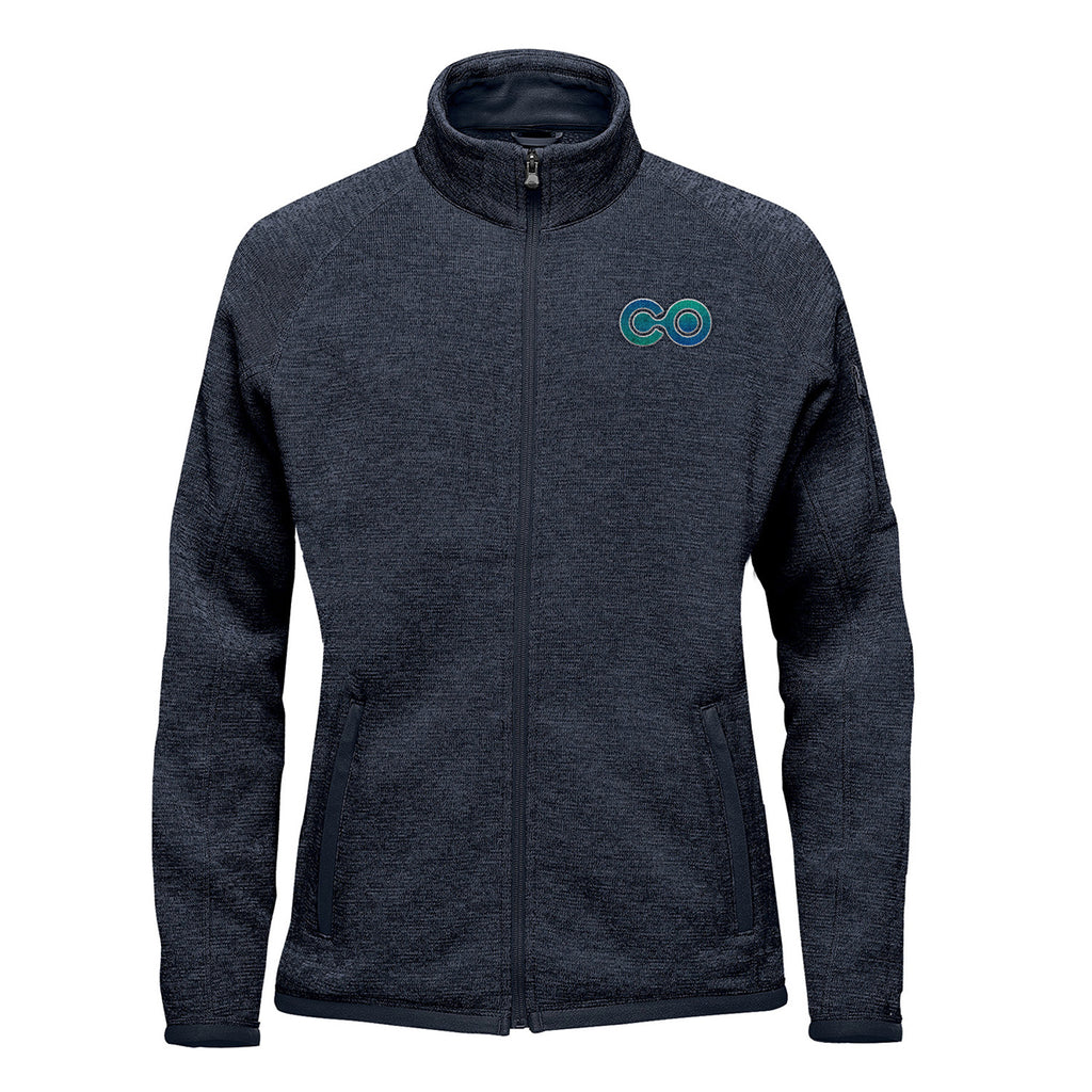 Stormtech Avalante Full Zip Fleece Jacket for Women - Navy Heather - Embroidery
