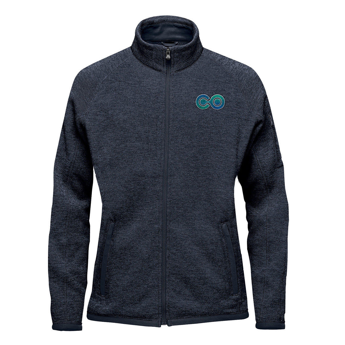 Stormtech Avalante Full Zip Fleece Jacket for Women - Navy Heather - Embroidery