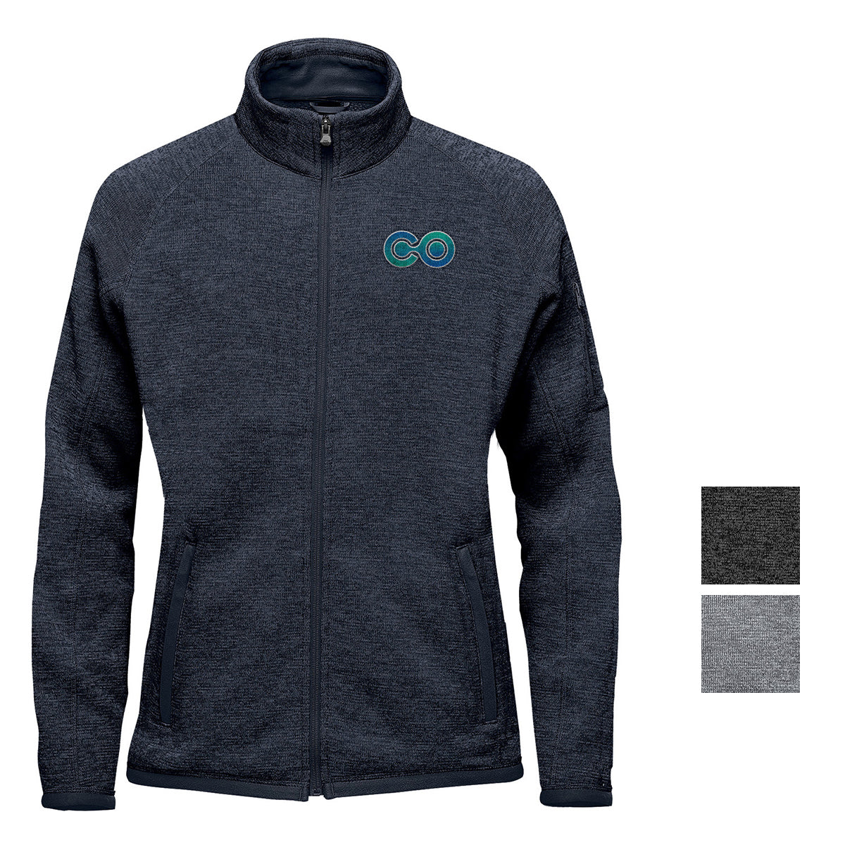 Stormtech Avalante Full Zip Fleece Jacket for Women - Oatmeal Heather