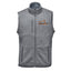 Stormtech Avalante Full Zip Fleece Vest for Men - Granite Heather - Embroidery