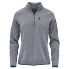 Stormtech Avalante Quarter Zip Pullover for Women - Granite Heather - Embroidery