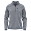 Stormtech Avalante Quarter Zip Pullover for Women - Granite Heather - Embroidery