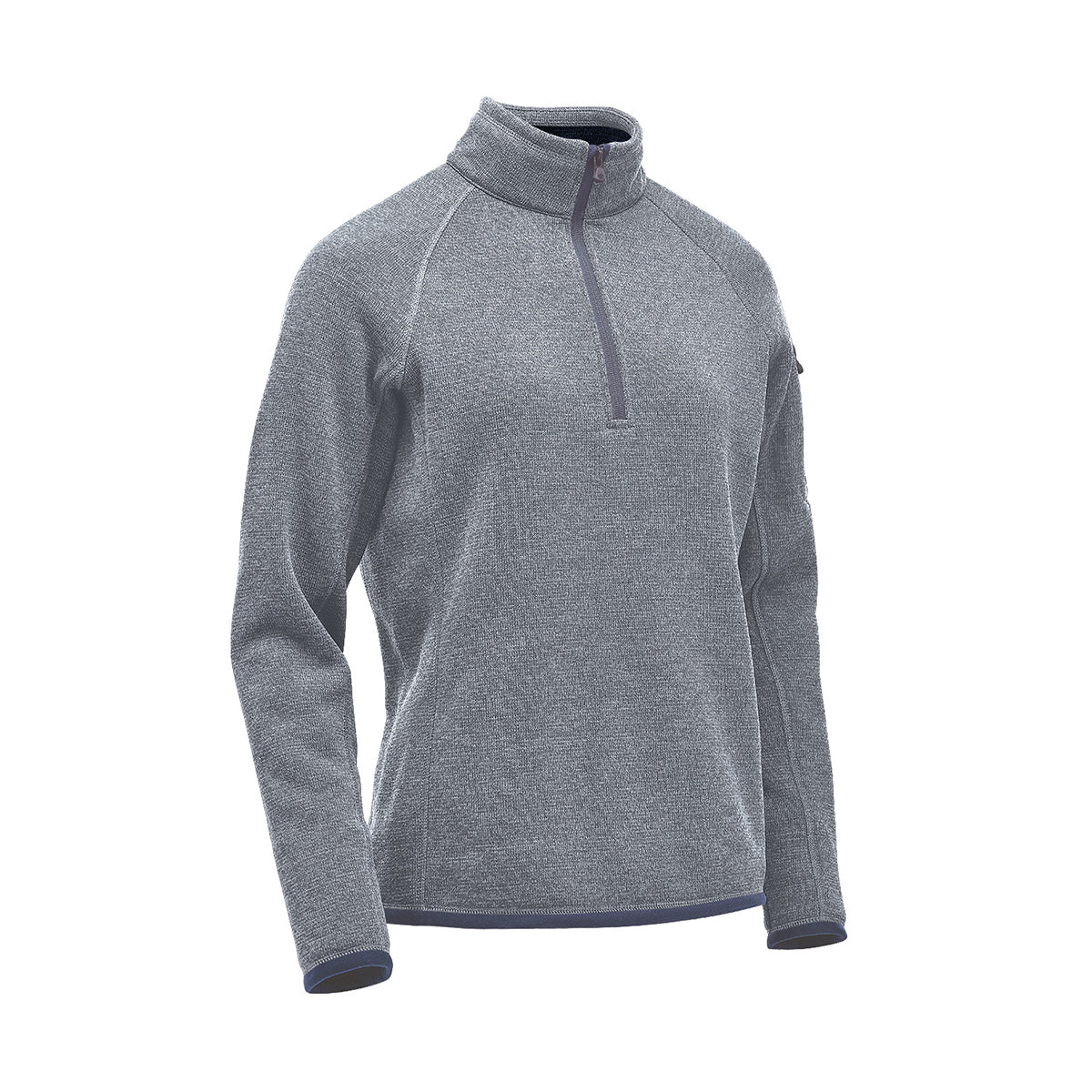Stormtech Avalante Quarter Zip Pullover for Women - Granite Heather - SIDE