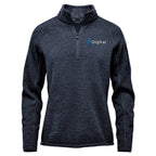 Stormtech Avalante Quarter Zip Pullover for Women - Navy Heather - Embroidery