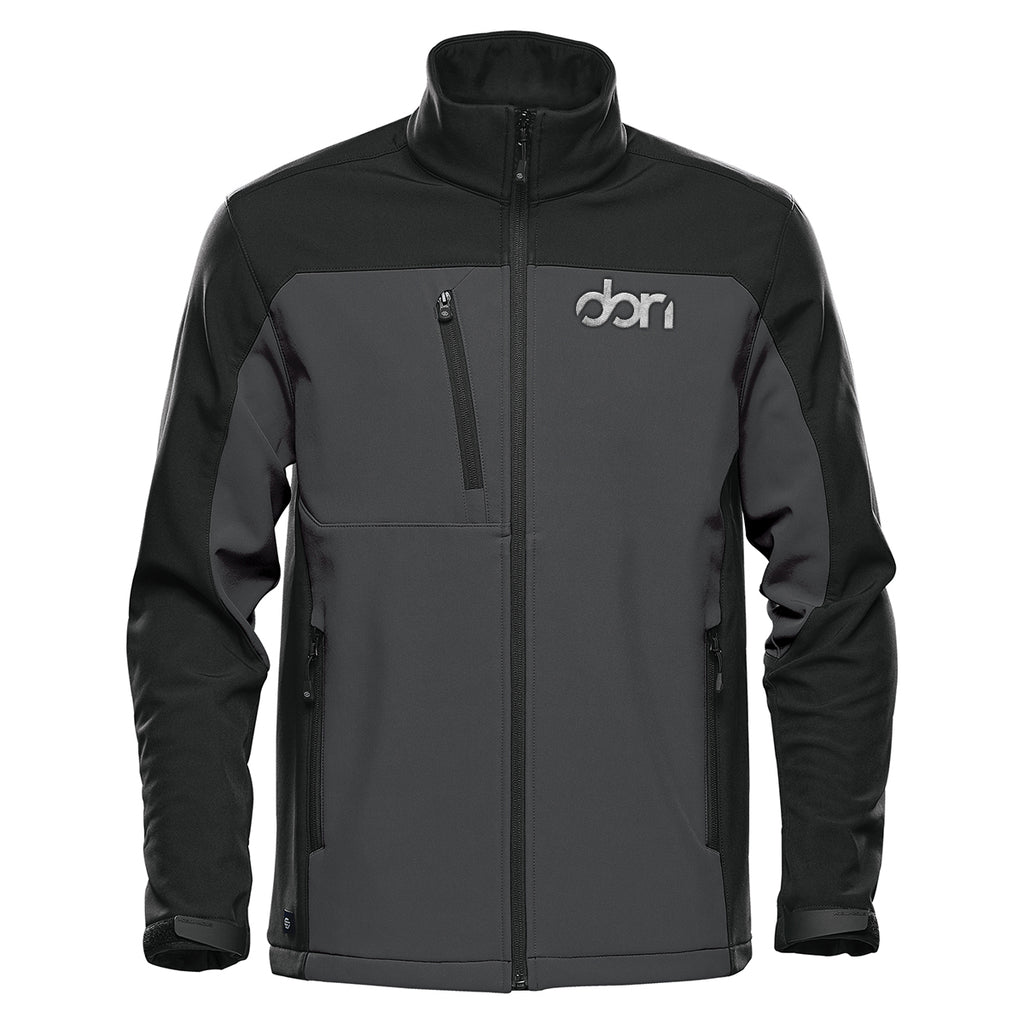 Stormtech Cascades Softshell for Men - Black/Black - Embroidery