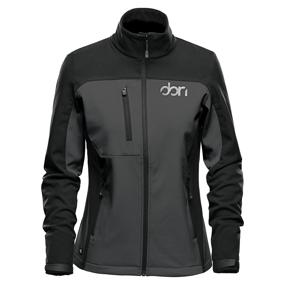 Stormtech Cascades Softshell for Women - Black/Black - Embroidery