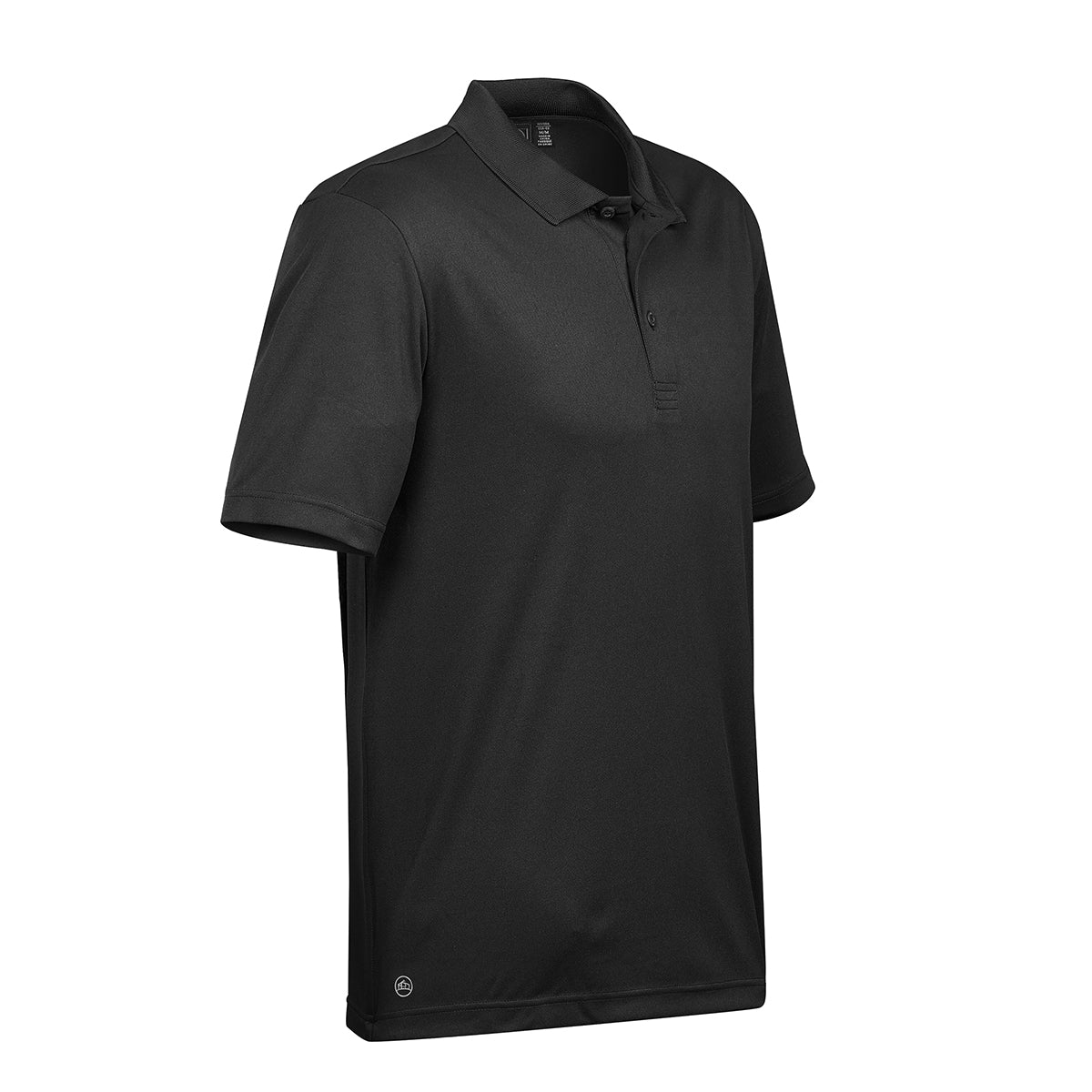Stormtech Eclipse H2XDry Pique Polo for Men - Black - SIDE