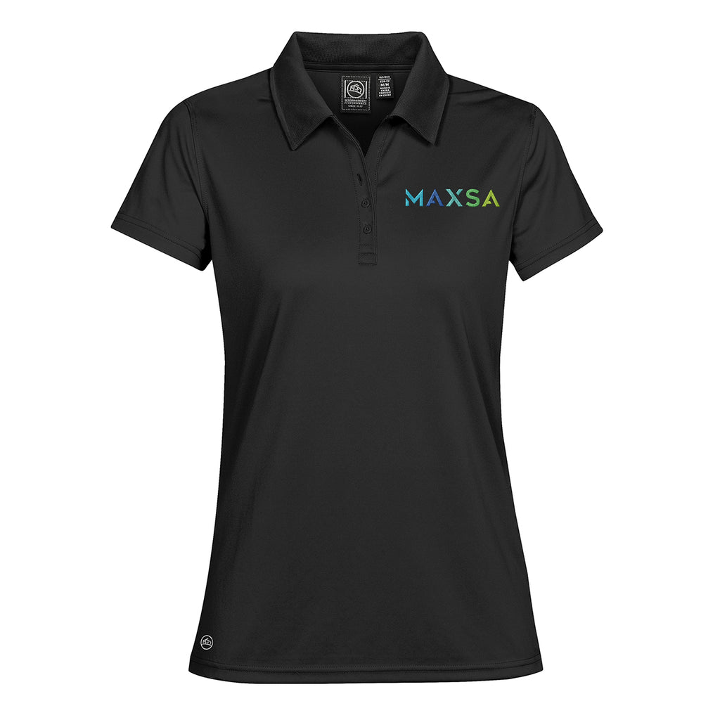 Stormtech Eclipse H2XDry Pique Polo for Women - Black - Embroidery