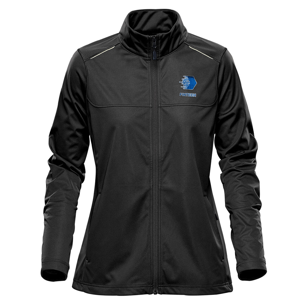 Stormtech Greenwich Lightweight Softshell for Women - Black - Embroidery