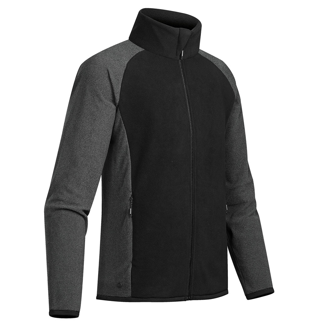Stormtech Impact Microfleece Jacket for Men - Black/Carbon - CARBON_SIDE