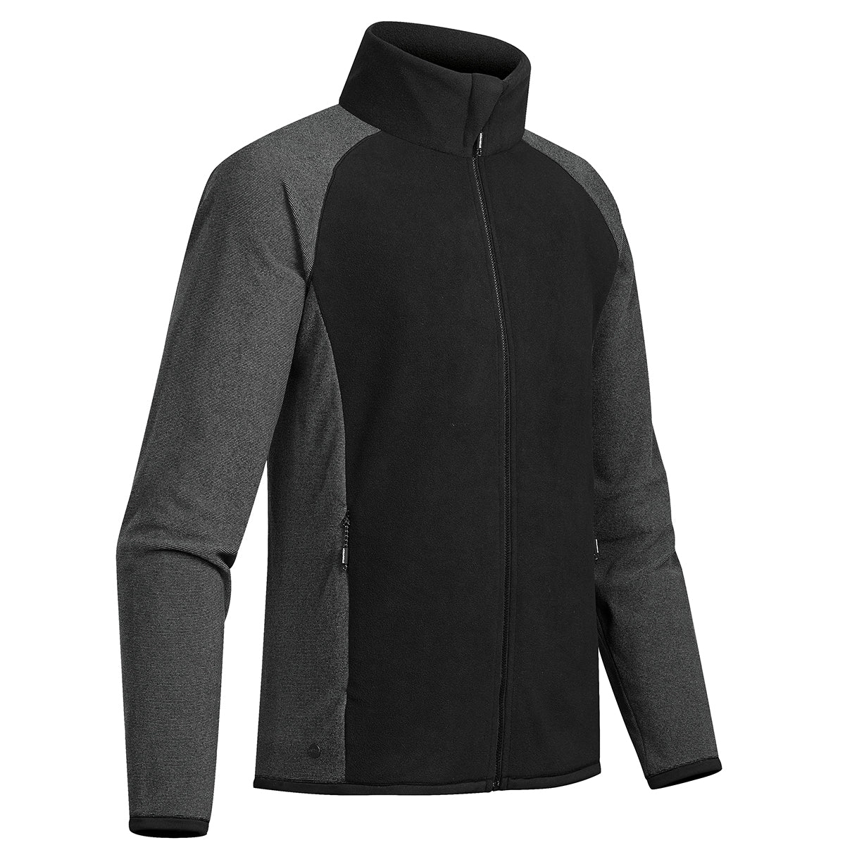Stormtech Impact Microfleece Jacket for Men - Black/Carbon - CARBON_SIDE