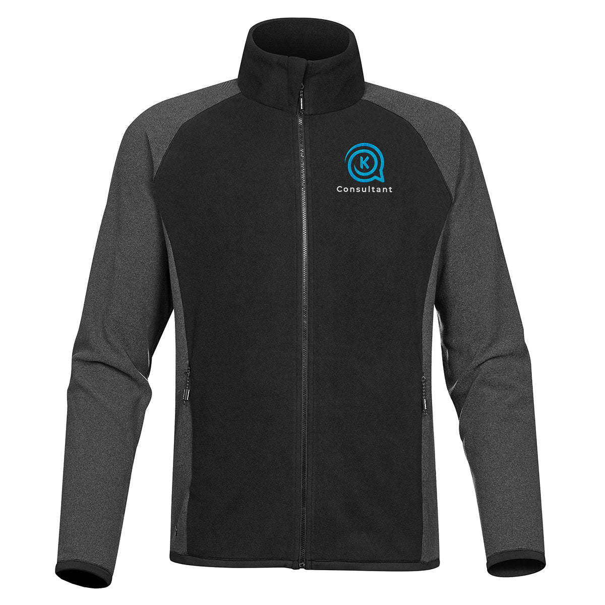 Stormtech Impact Microfleece Jacket for Men - Black/Carbon - Embroidery