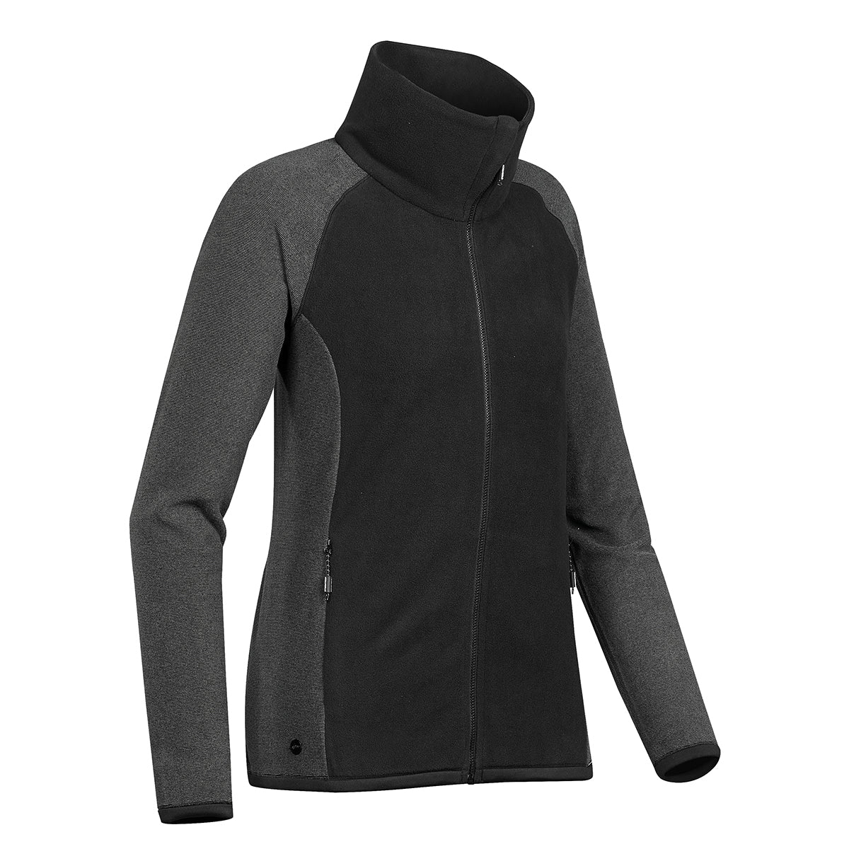 Stormtech Impact Microfleece Jacket for Women - Black/Carbon - CARBON_SIDE